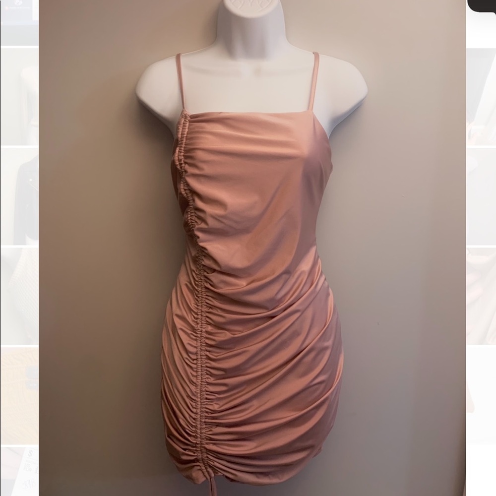 Side Cinched Mini Dress